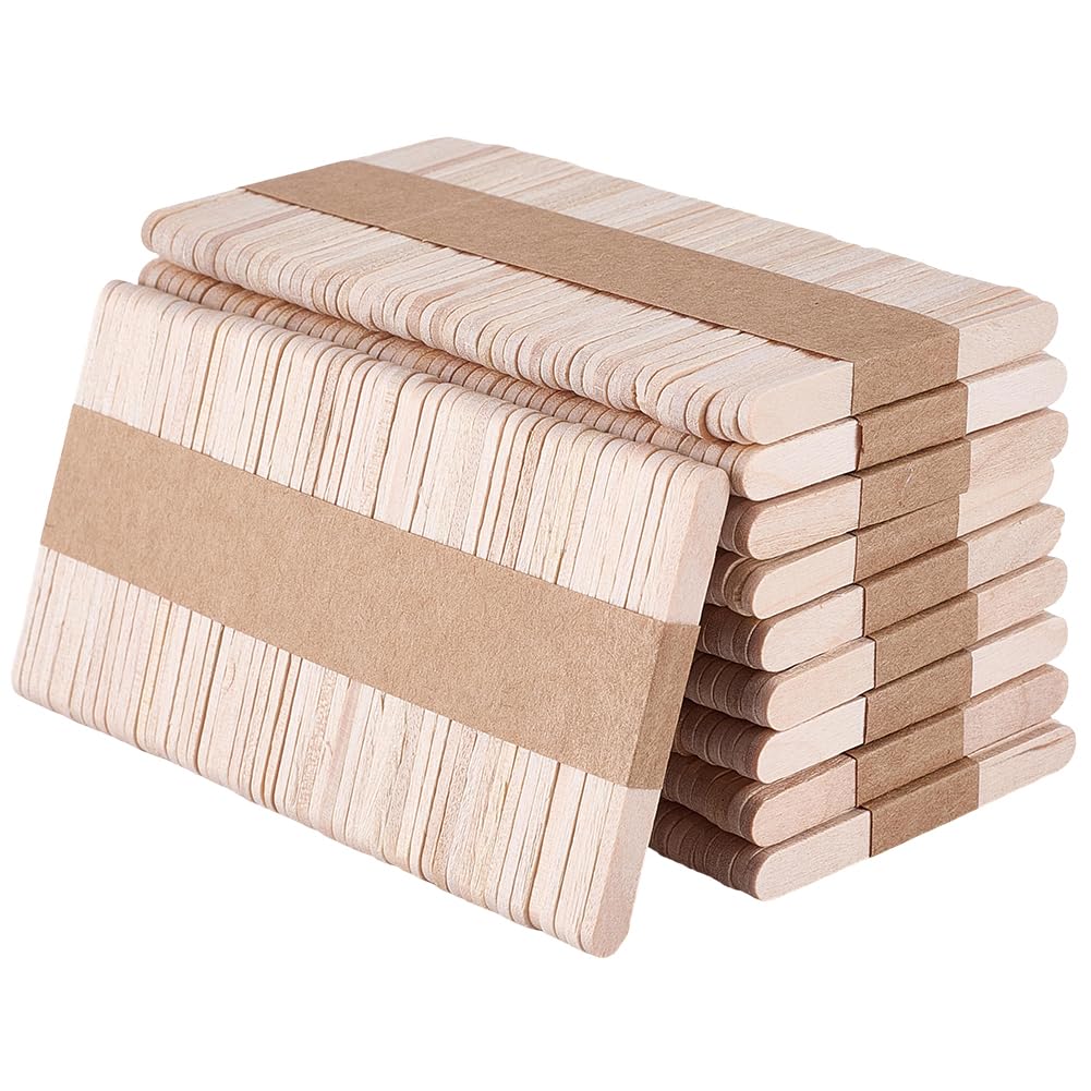 CREATCABIN 500Pcs Mini Wood Craft Sticks Short Popsicle Sticks Bulk Pop Ice-Cream Stick Small Natural Wooden Sticks for Crafts DIY Arts Ornaments Painting Projects Handwork Supplies 2x0.24Inch