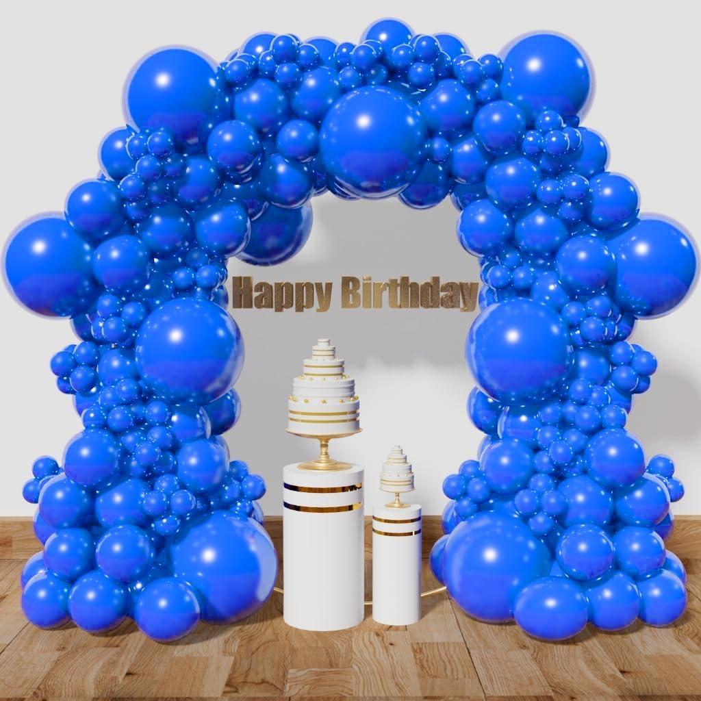 Blue Balloon Arch Kit 111Pcs 18 12 5 Inch Latex Party Balloons Garland for Birthday Baby Shower Wedding Engagement Anniversary Christmas Party Decorations