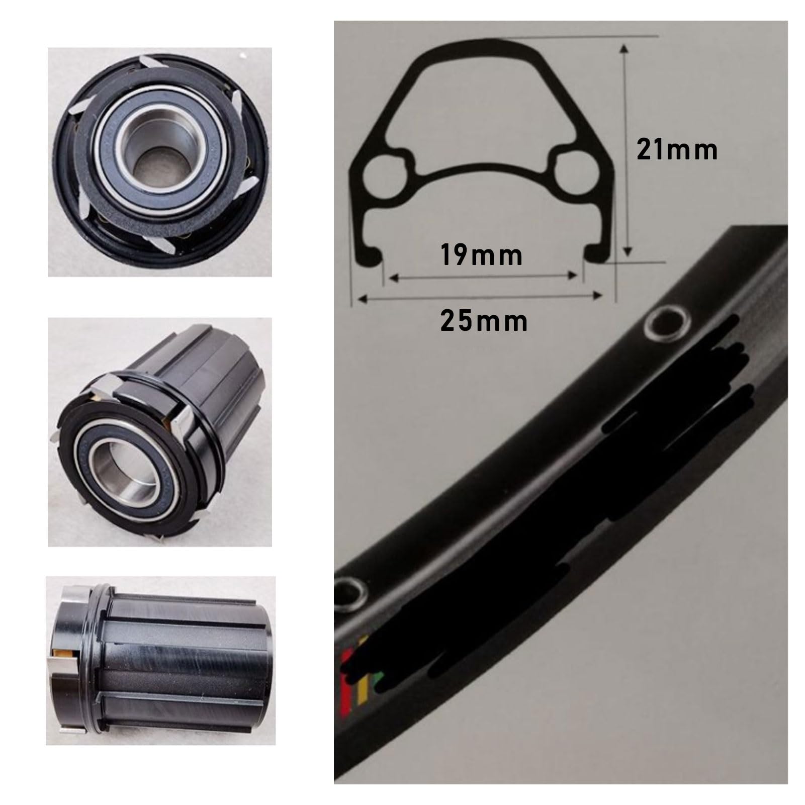 Amazon | マウンテンバイク後輪 26/27.5/29 インチ、32 穴二重壁