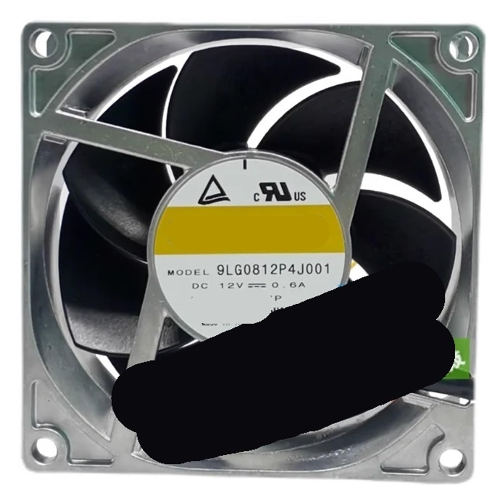 Ventilateur de serveur 9LG0812P4J001 à haut débit d'air avec contrôle PWM 4 fils DC 12 V