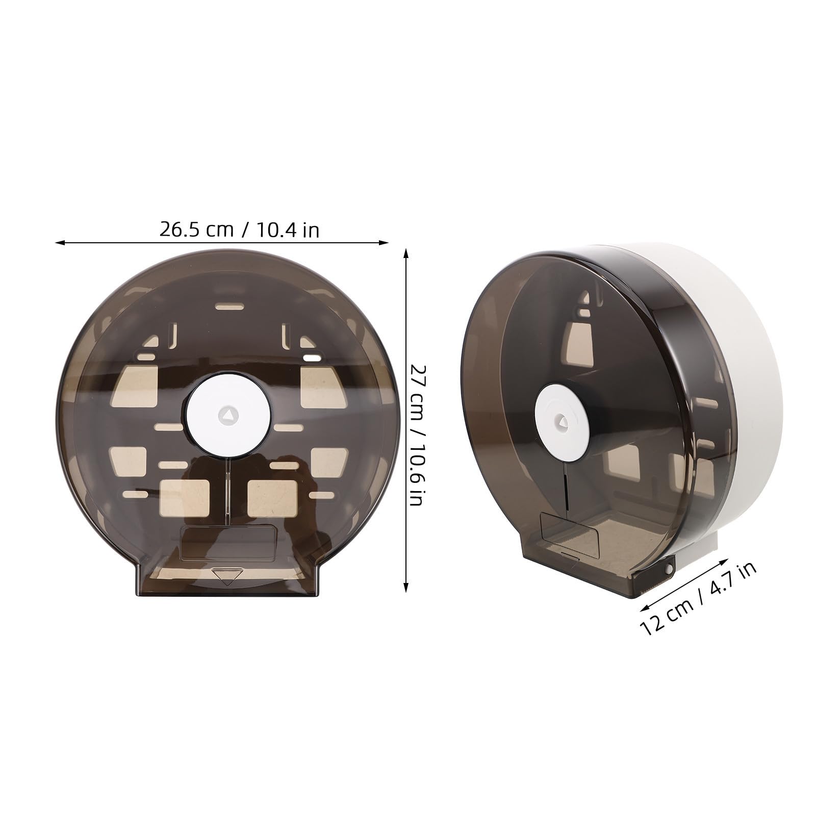2 Piezas Dispensador de Papel Higiénico Jumbo de Pared ABS