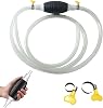 2024 Upgraded Multifunctional Liquid Sucker Pump - 3.3FT Manual Fuel Transfer Pump with Siphon Hose, Portable Hand Siphon Pump for Gasoline, Oil, Diesel, Water and Fish Tank Use