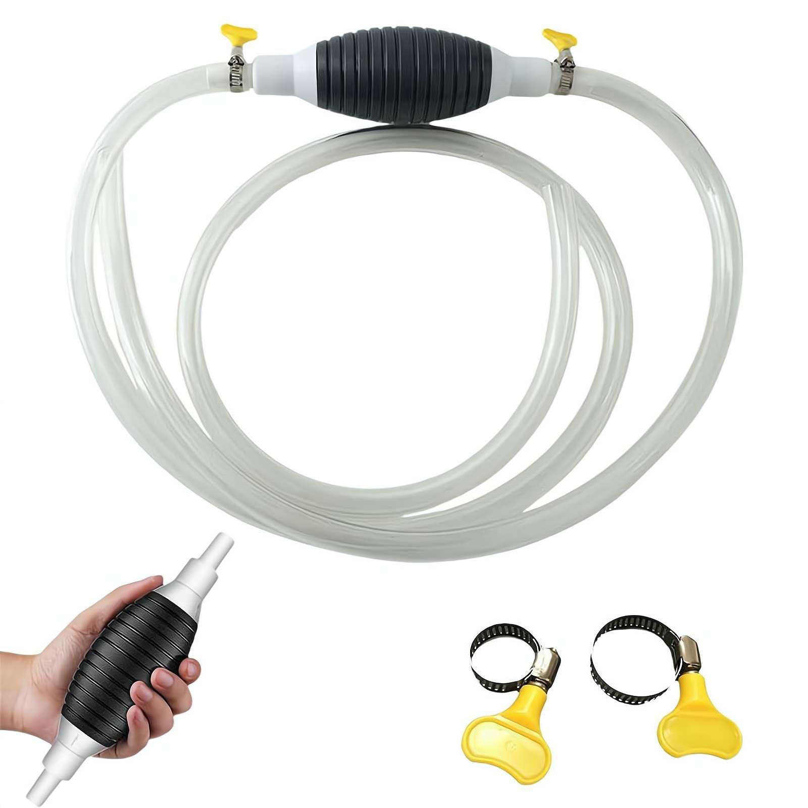 benzin handpumpe bauhaus Multifunktions-Flüssigkeitssauger, 2024 Neuest Benzin, Saugpumpe mit Schlauch und Metallklammer, Handsiphonpumpe für Gas Öl Kraftstoff Benzin Diesel Flüssigkeit Wasser Aquarium Auto & Motorrad Flyer Speed Pedelecs - Category:Schutzbleche_730g Color:SPRK RED