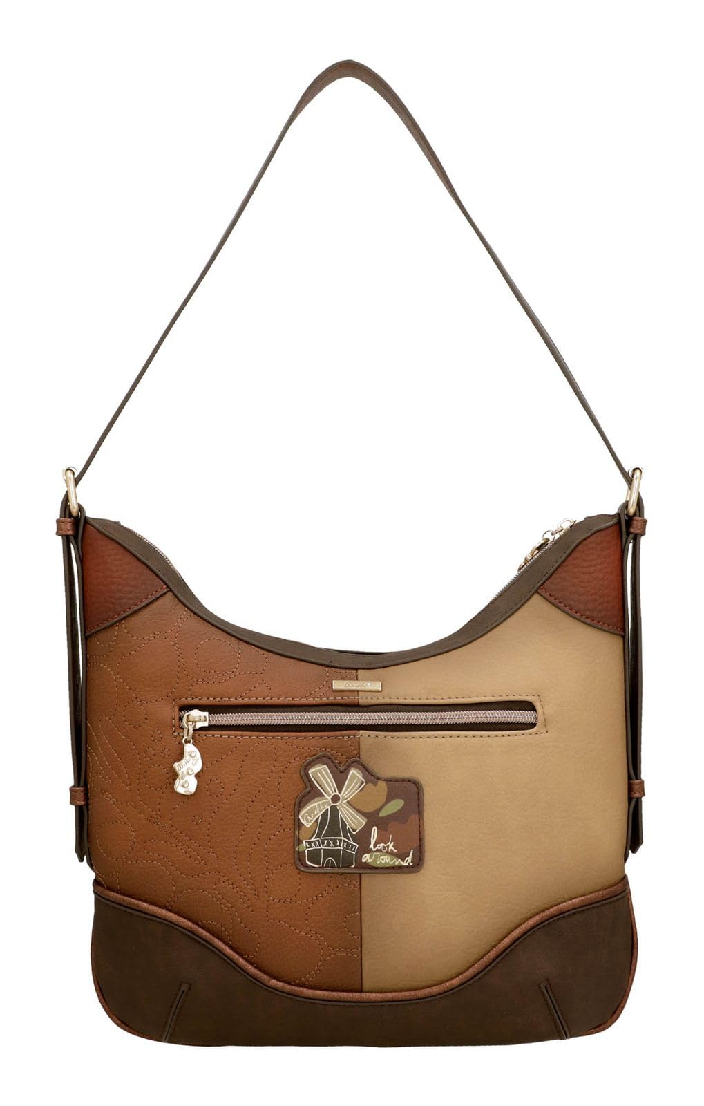 Anekke bolso de hombro Tulip Shoulder Bag Multicolor | Cierre de cremallera, correa ajustable, bolsillo trasero, composición 100% PU, peso 500 g