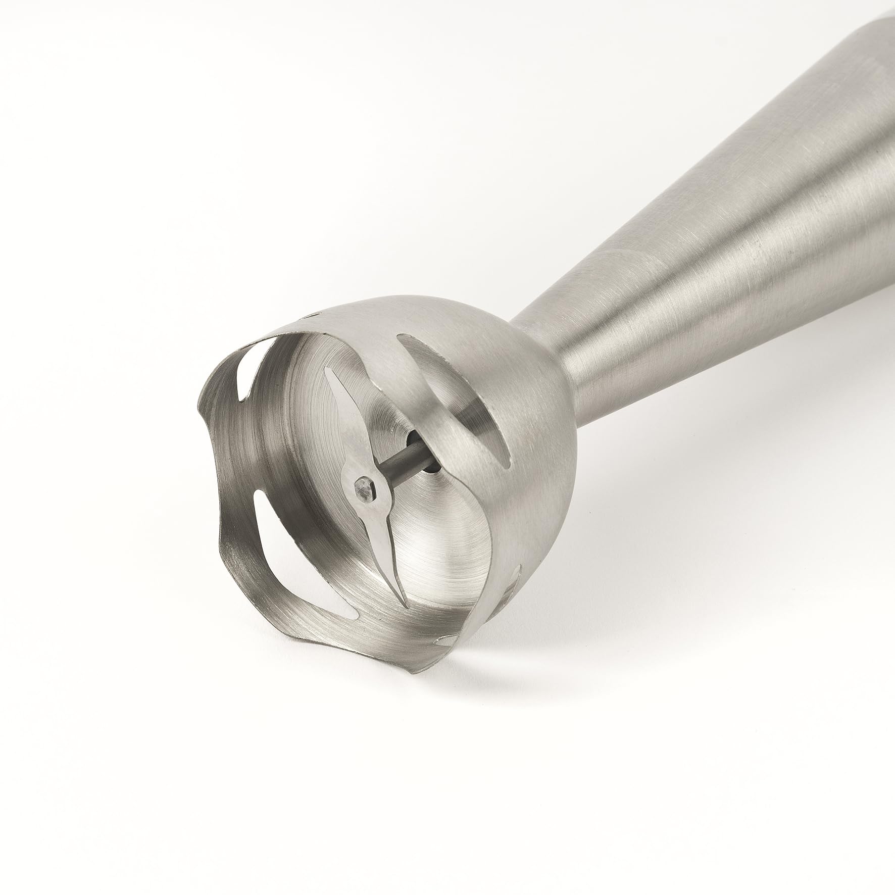 Girmi MX41 Frullatore ad Immersione Fru-steel+, Motore DC, 800W, 2 Velocità, Lame INOX, Fusto Smontabile INOX 19 cm, Impugnatura Ergonomica, Bicchiere Incluso, Facile da Pulire