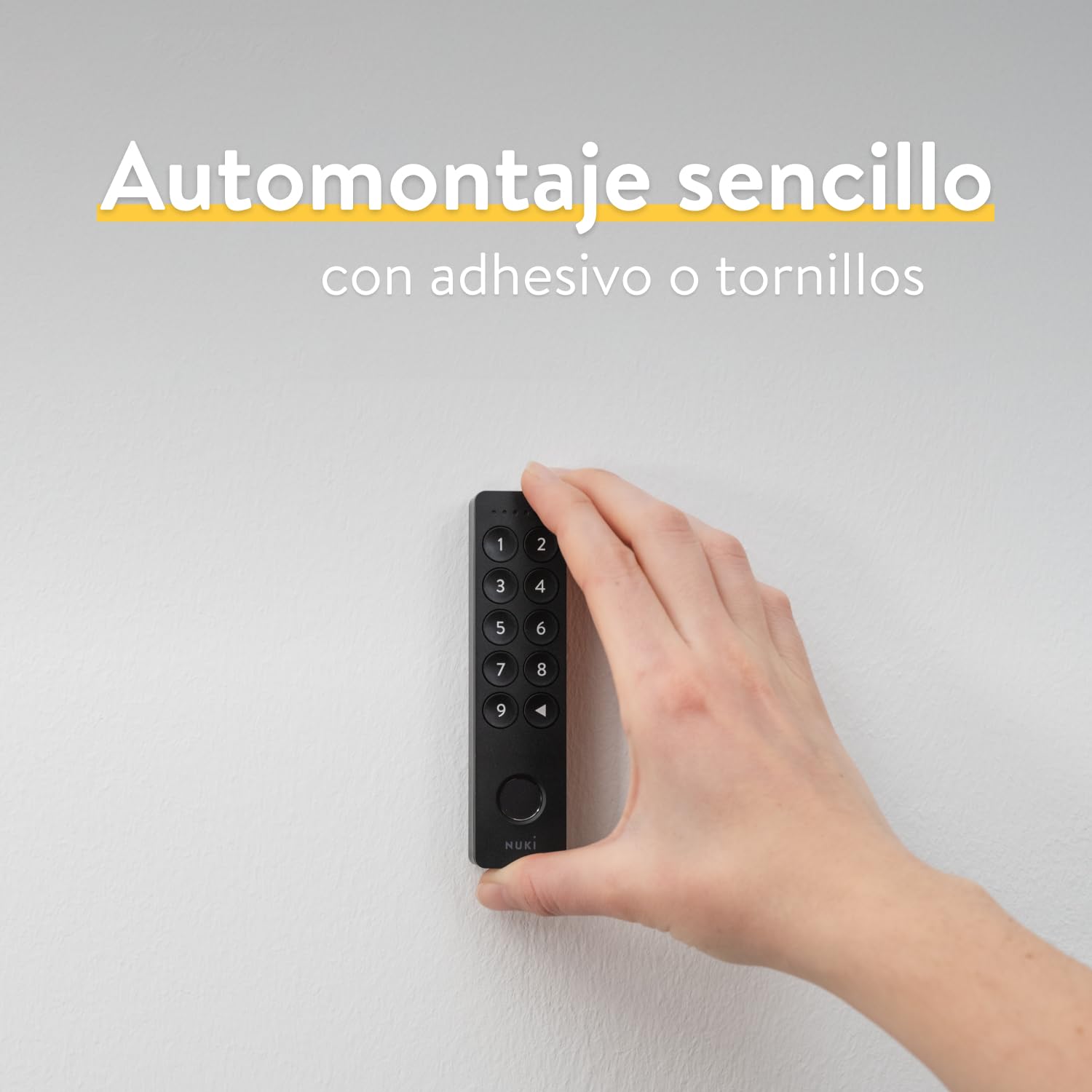 Nuki Keypad 2 Abre la Puerta con un código o con la Huella Digital de Forma rápida y cómoda, Accesorio Nuki Smart Lock, Bluetooth