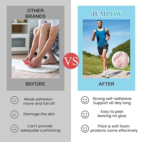 Miniatura 6 de Cojines de maíz, removedores de maíz para pies, almohadillas ovaladas para callos, cojines de espuma suave, protectores de maíz impermeables,