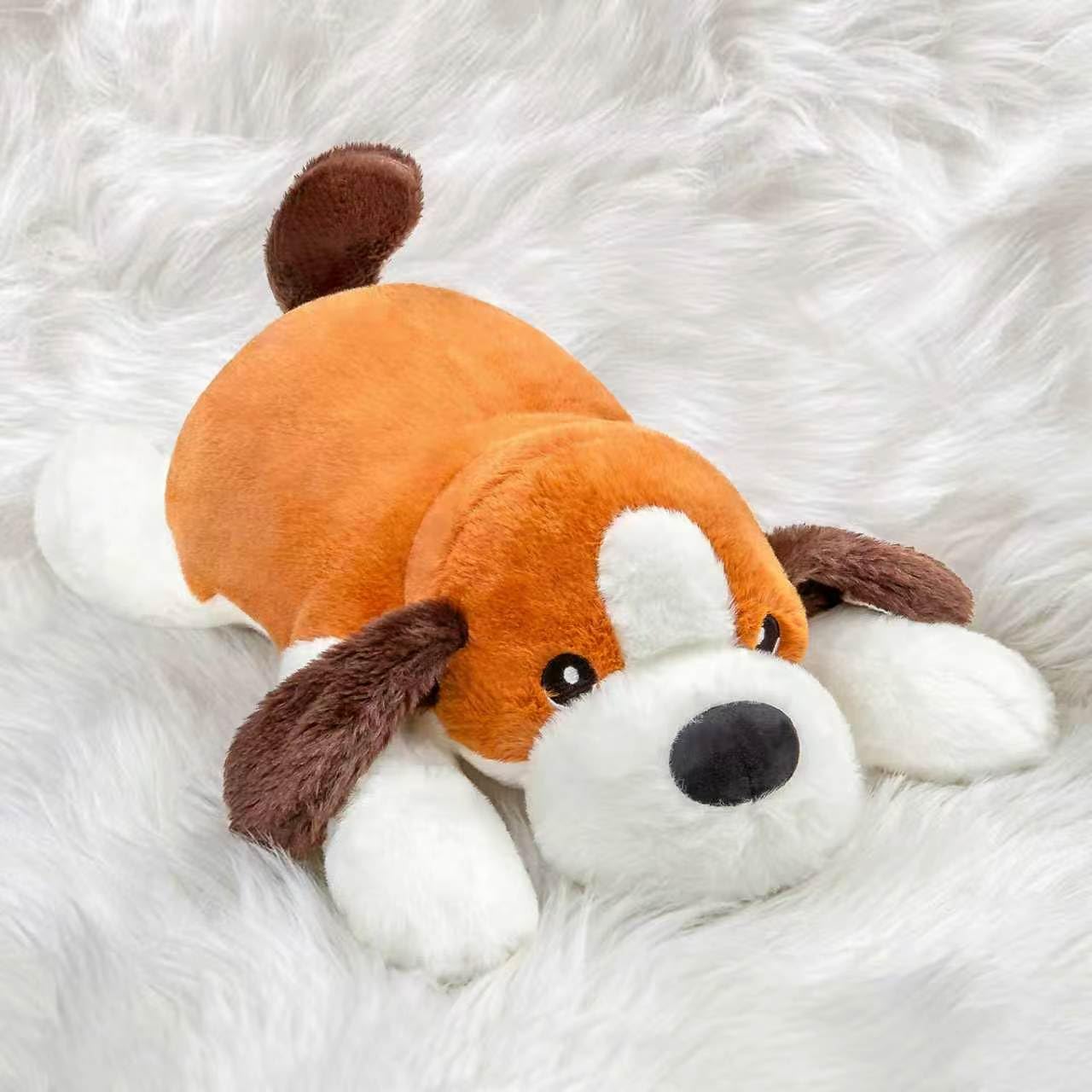 RLOMUTE Weighted Stuffed Animals Dog Plush, Heatable Coolable, 4.4lb, 50cm