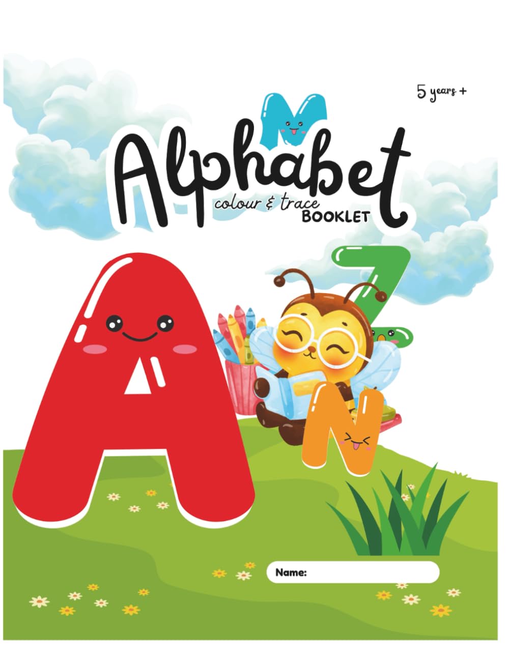 Alphabet Animal Colouring & Tracing Book – Ages 5+: Learn the alphabet with fun animal friends!