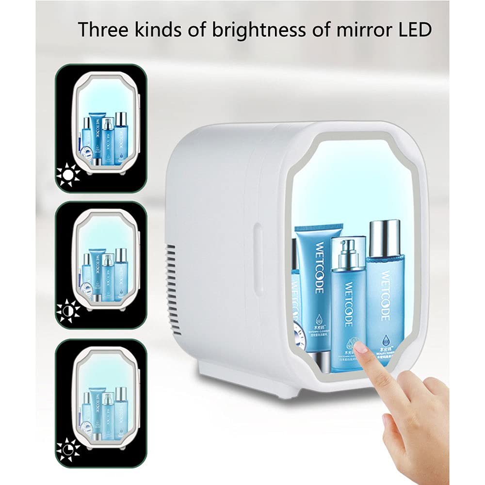 8l Mini Nevera De Belleza DirigiÓ Nevera Para El Cuidado De La Piel MáS FríO/MáS CáLido Congelador Para Dormitorio Coche