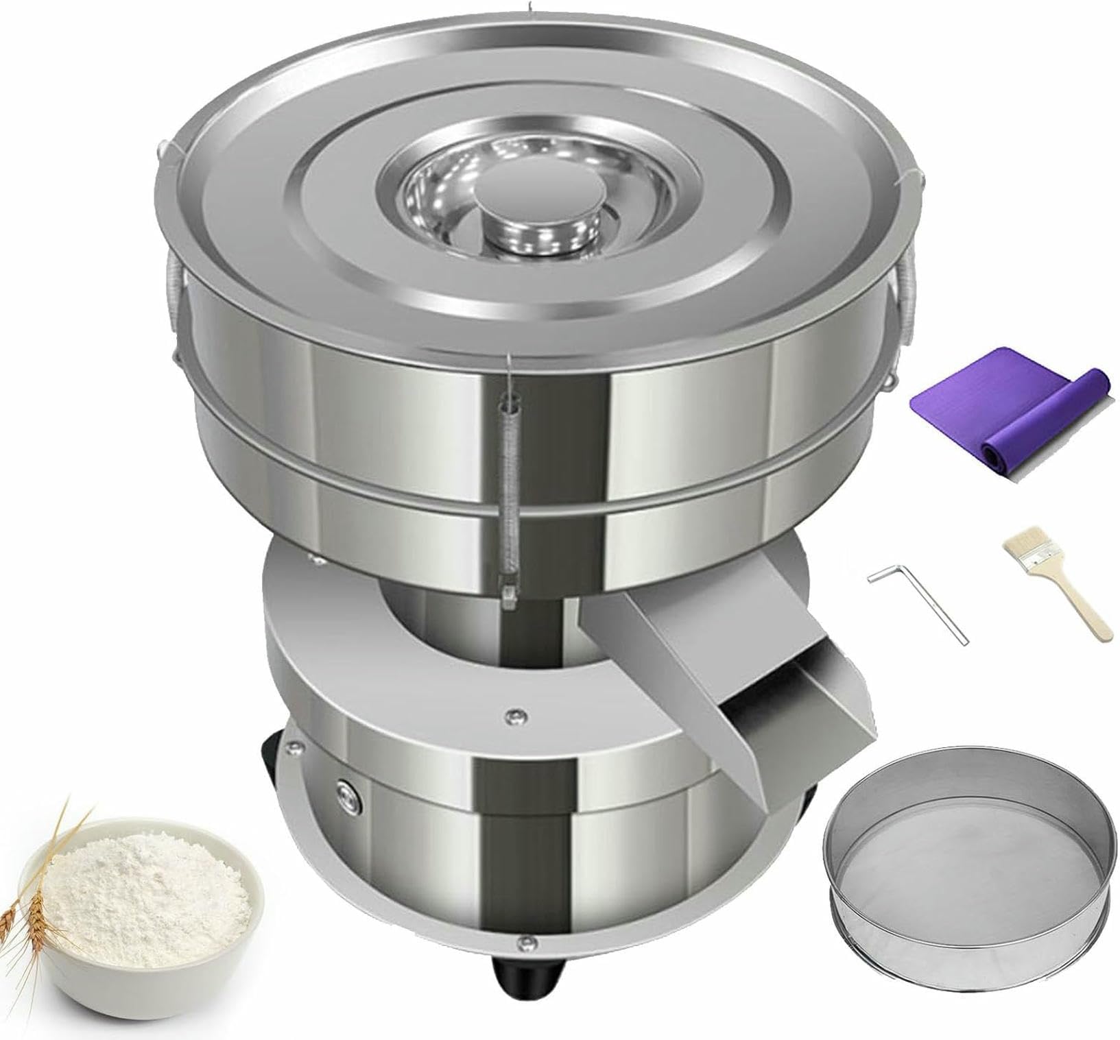 Machine de tamisage de poudre en acier inoxydable durable 50W