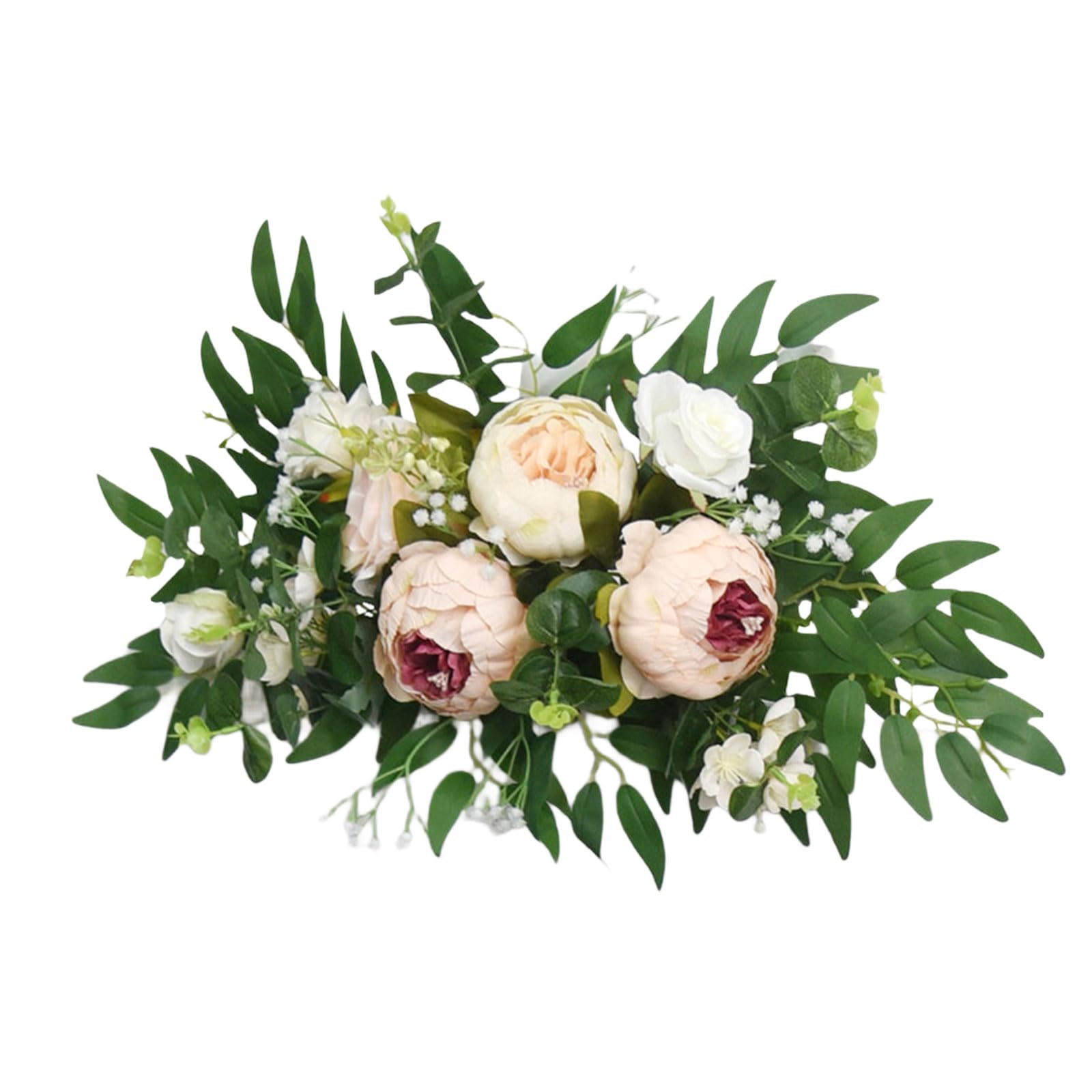 OSNIYAW Realistic Artificial Flower Swag Wedding Ceremony Sign for Reception Backdrops Arrangements Welcome Sign Decoration