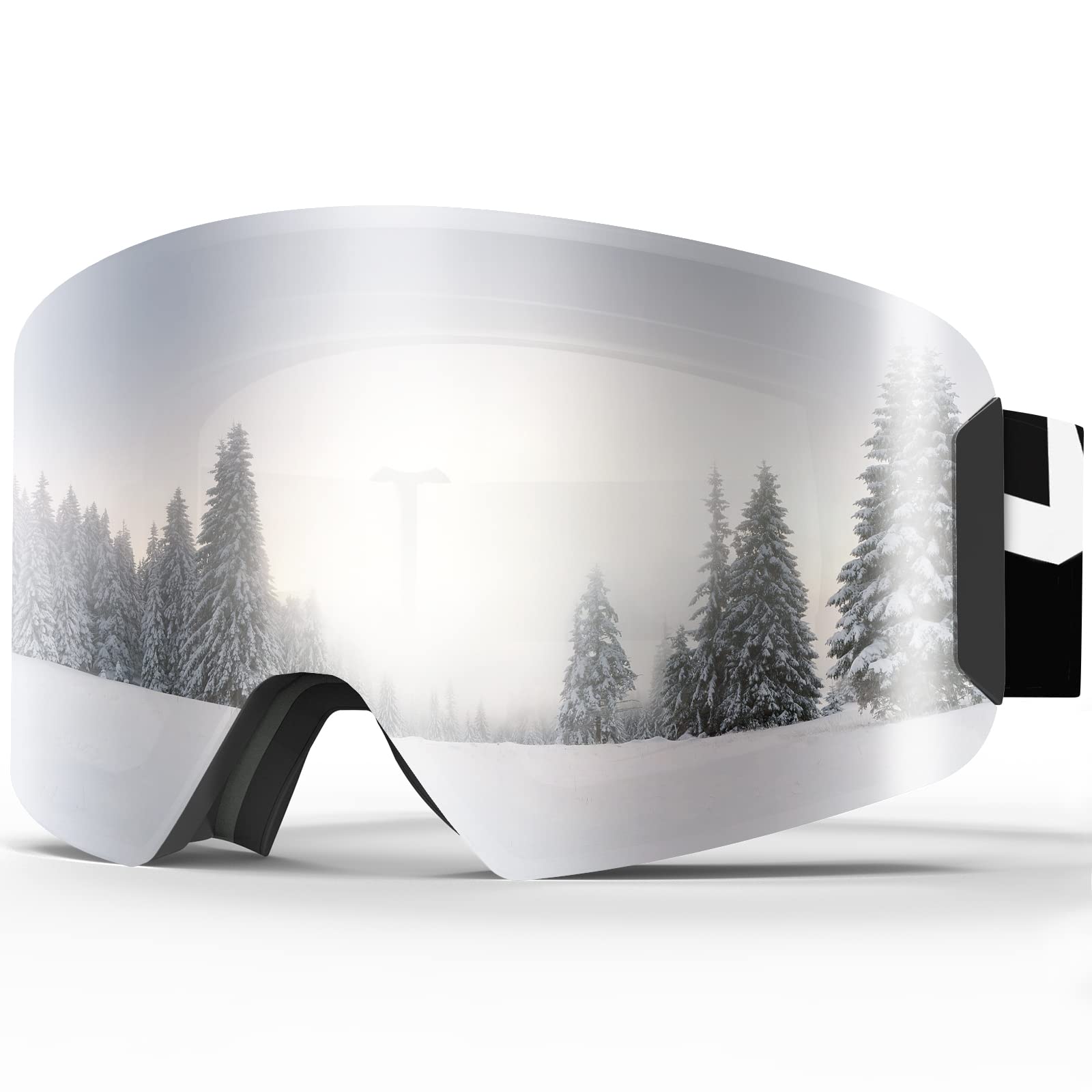 findway Kids Ski Goggles for Boys Girls Youth-OTG Anti-Fog Over Glasses  Kids Snow/Snowboard Goggles