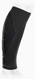 DonJoy TRIZONE Compression Calf Sleeve - For Muscle Strains, Shin Splints, Inflammation From Overuse Injuries and Strains - Black, Large