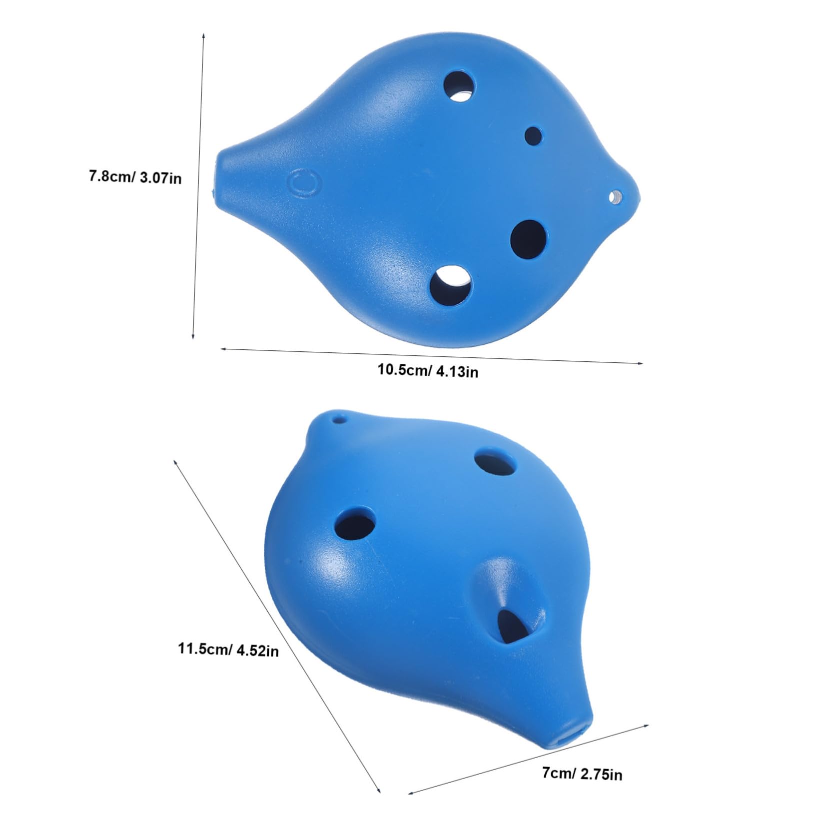 HANABASS 2pcs Small Ocarina for Beginners Portable Music Instrument with Sound Lightweight Design for Students Ocarina with Unique Mouth Shapes