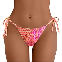 Tainehs Womens Side Tie String Bikini Bottom Sexy Cheeky Brazilian Swim Bottom Bathing Suit Bottom Only