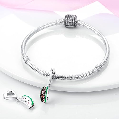 Vista 2 de Dijes de cumpleaños para hermana del alma, mejor amiga, circonita, corazón, amor, brazalete, colgantes, para pulseras europeas originales, dijes