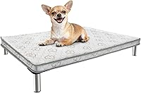 Vista 10 de FXW TitanNest - Cama elevada para perros a prueba de masticación, cuna elevada para uso en interiores, exteriores y campamentos, duradera y lavable
