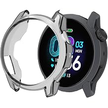 Case for COROS PACE 4 SmartWatch,Soft Flexible TPU Thin Lightweight Bumper Cover Protector for COROS PACE 4,Transparent Black
