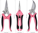 Taille des ciseaux de jardinage Outils : 3pcs Extérieurs & Jardin intérieur Clippers, Pinces roses, Plantes, Prunier en bois, Accessoires de travail de jardinier pour l'aménagement de fleurs, Aménagement paysager de la cour