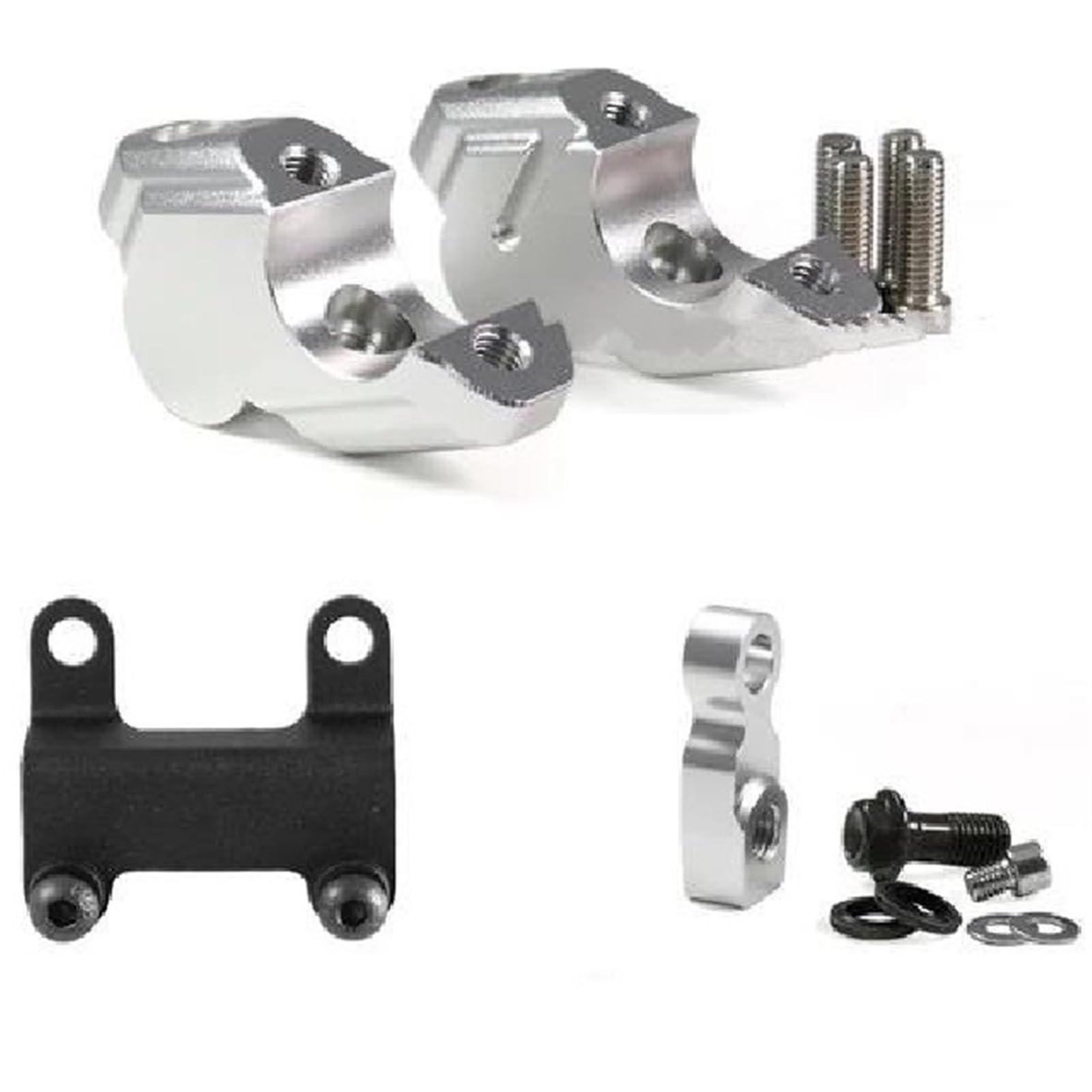 Abrazadera elevadora de manillar extensible con ajuste de altura para Yamaha MT07 5