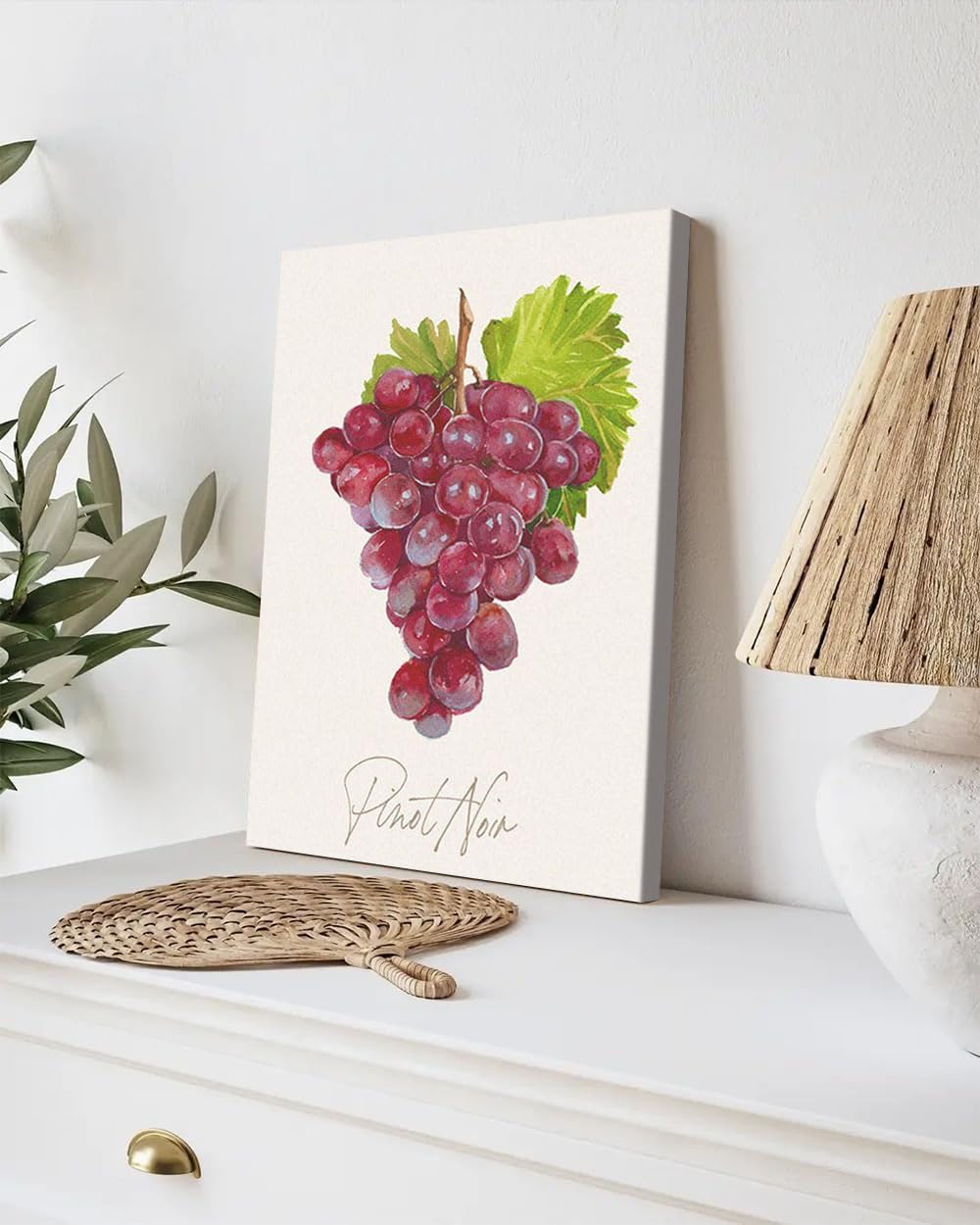 GADGETS WRAP Canvas Gallery Wrap Framed for Home Office Studio Living Room Decoration (9x11inch) - Pinot Noir