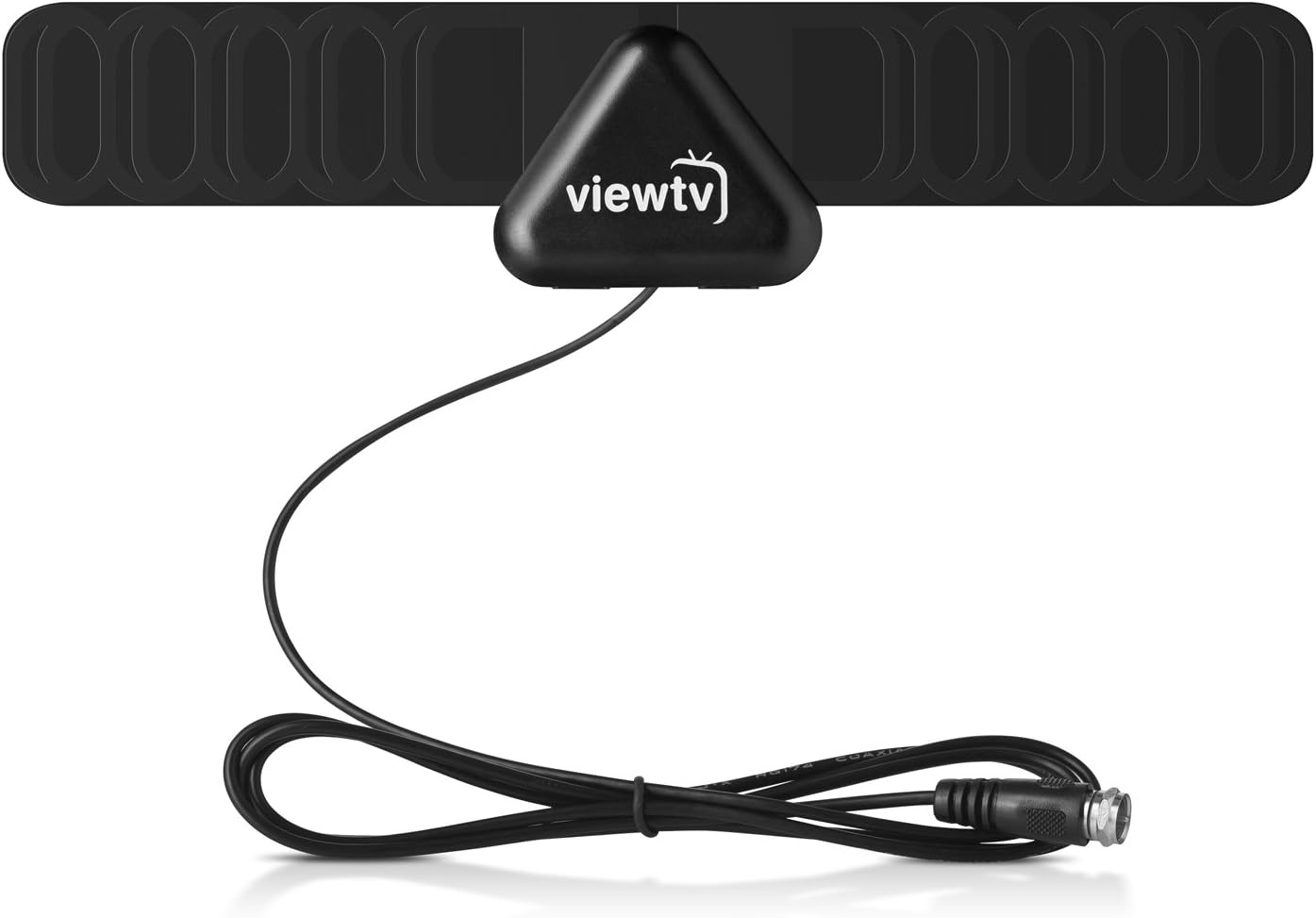 ViewTV 25 Mile Mini Flat HD Digital Indoor TV Antenna - 25 Miles Range - Black - 2 Pack
