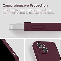 Vista 93 de SURPHY Compatible con iPhone 13 Mini Funda con Protector de Pantalla, (Protección de Cámara y Forro de Microfibra Suave) Funda de Teléfono