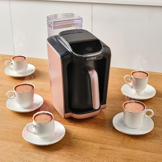 Karaca Hatır Automatic Turkish Coffee Machine Rosegold with Water Chamber