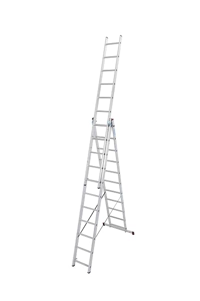 Krause Corda Aluminium-Mehrzweckleiter inkl. Traverse (max. 7,25 m Arbeitshoehe) Mehrzweckleiter