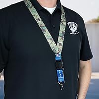 Vista 7 de Cordón de la Marina de los Estados Unidos con separación de seguridad – Soporte de insignia militar con hebilla desmontable llavero para tarjetas