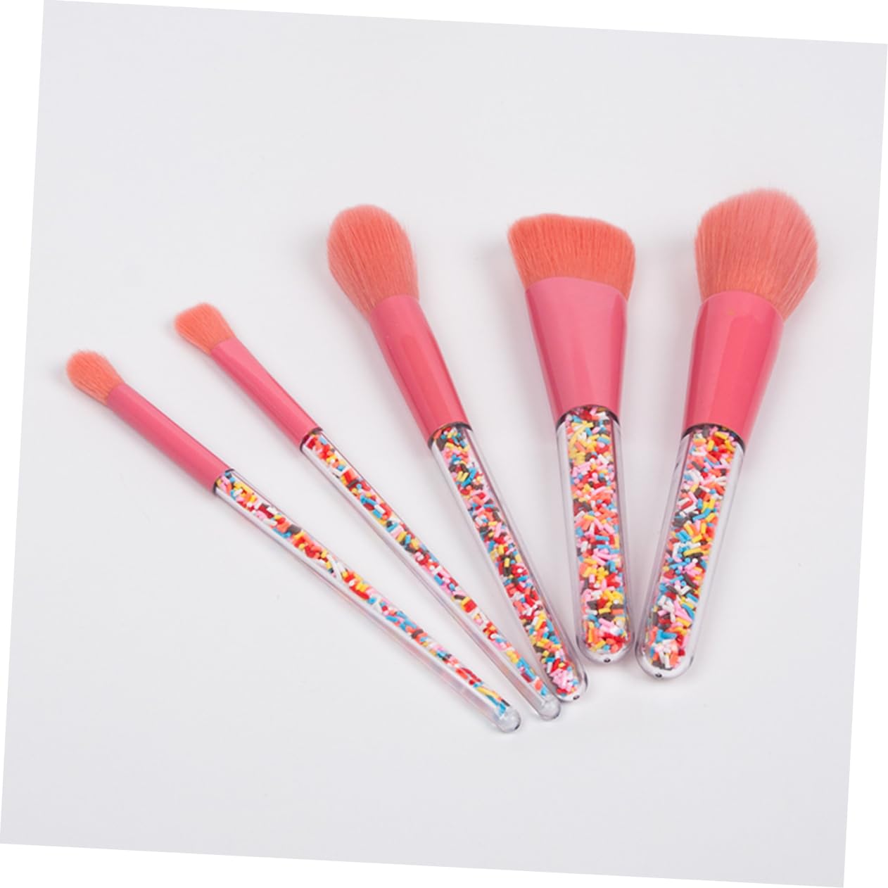FRCOLOR 15piezas Pinceles De Maquillaje Mango De Granulado Set De Cosméticos Para Cuidado De Belleza Femenina