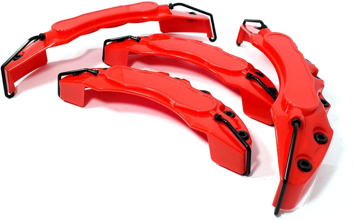 4x Red Brake Caliper Covers Tuning Sport Car Universal Brake Medium/Large