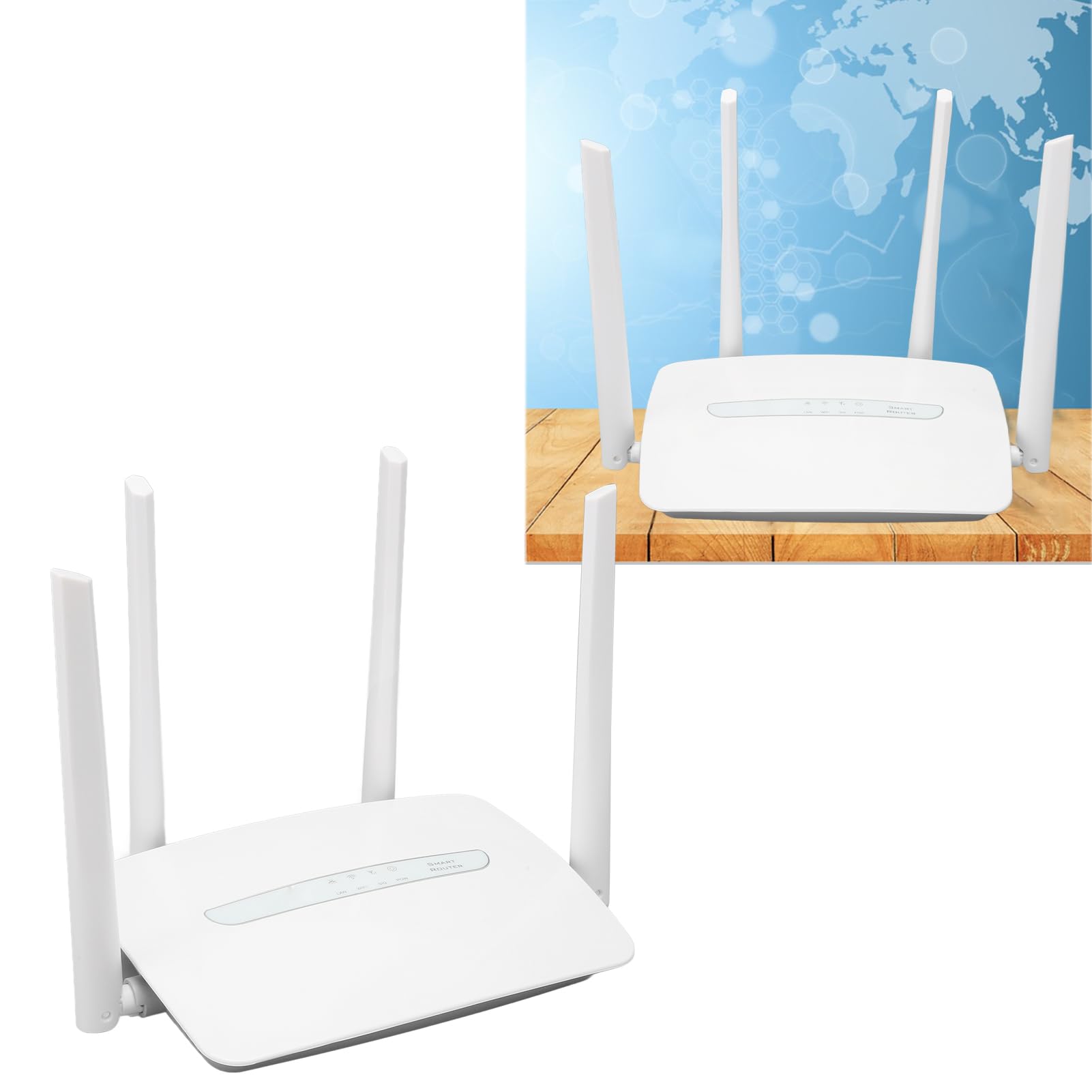 Przenośny Hotspot Wi-Fi, Router Wi-Fi 4G LTE CPE WAN Port LAN Antena Zewnętrzna 150 Mb/S Wysoka prędkość z Gniazdem Karty SIM dla Bliskiego Wschodu dla Biura (wtyczka UE)