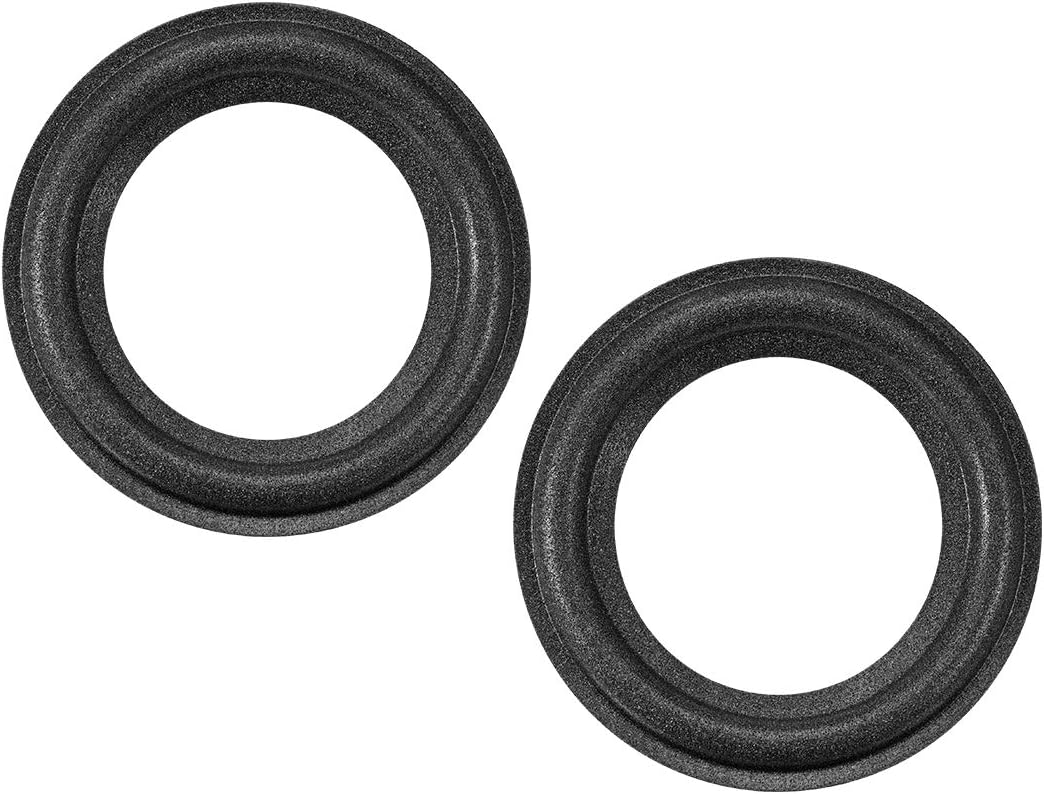 uxcell 2.5" 2.5 Inches Speaker Foam Edge Surround Rings Replacement Parts for Speaker Repair or DIY 2pcs