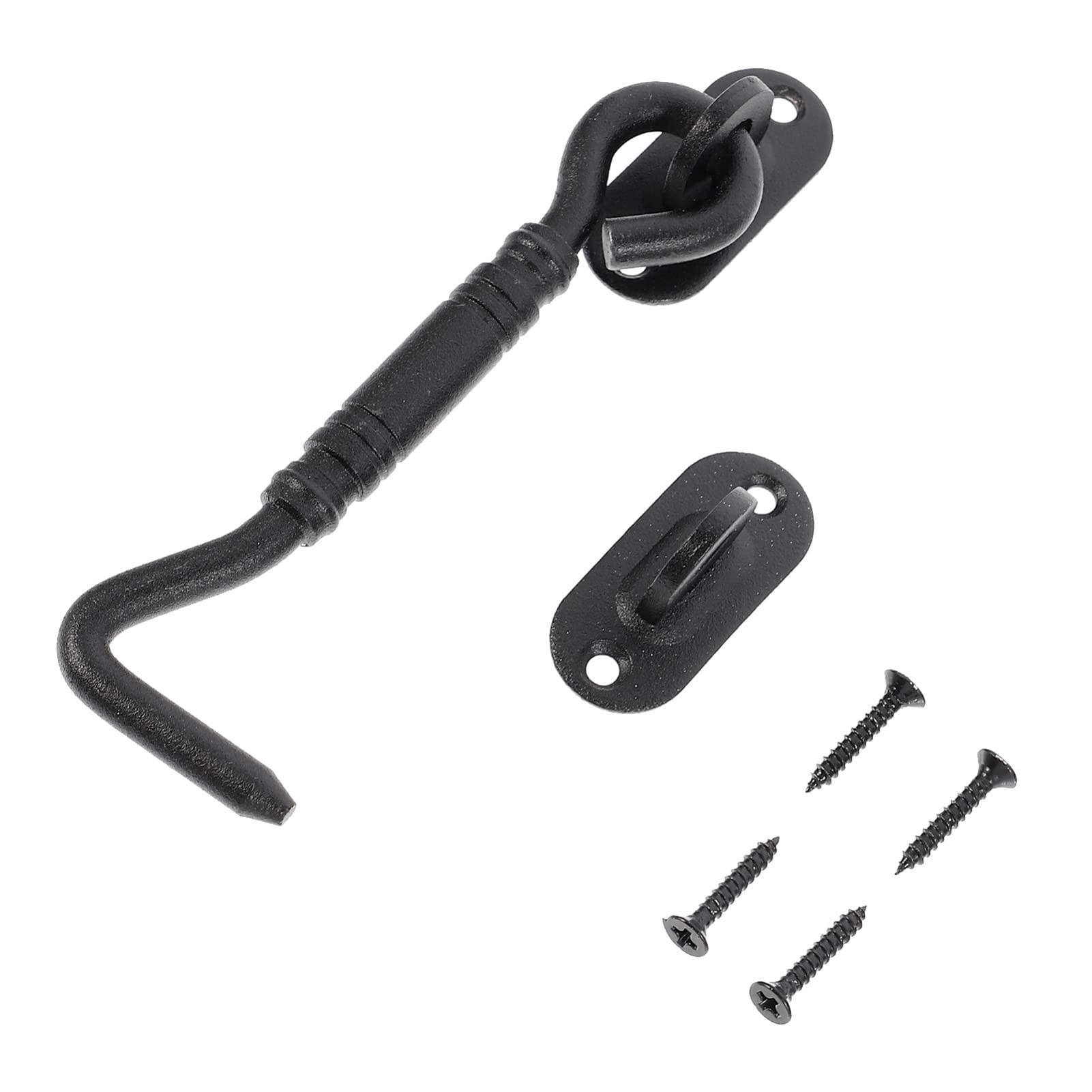 Nvsfzgiyg Nero 1 Set Stainless Sliding Door Latch Barn Screen Steel Cabin And(Nero)