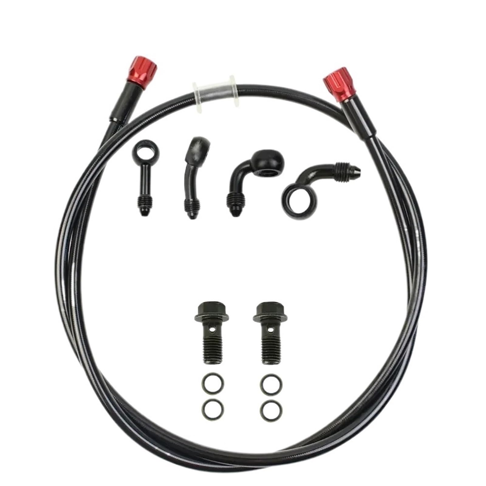 TONFVXB Brake Grips Motorbike Brake Levers Universal M10 Motorcycle Steel Hydraulic Brake Clutch Line Hose Tube Fit for Dirt Bike ATV Moped Scooter Cub(130cm)