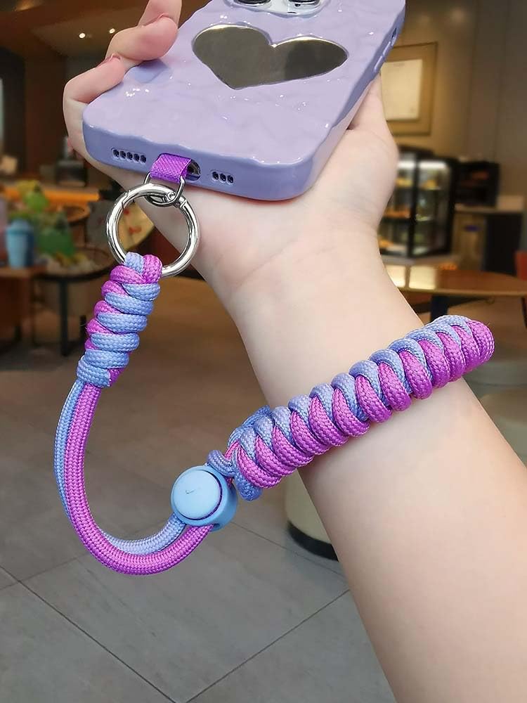 Wrist Lanyard Hand Strap Universal Adjustable Nylon Braided Phone Wrist Lanyard Phone Bracelet Strap Phone Charms Strap