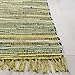 SAFAVIEH Rag Rug Collection Accent Rug - 3' x 5', Light Green & Multi, Handmade Boho Stripe Cotton, Ideal for High Traffic Areas in Entryway, Living Room, Bedroom (RAR127D)
