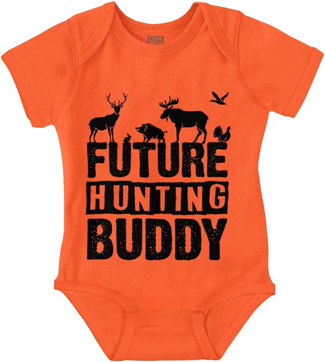 Brisco Brands Future Outdoor Buddy Fishing Hunting Baby Romper Boys or Girls