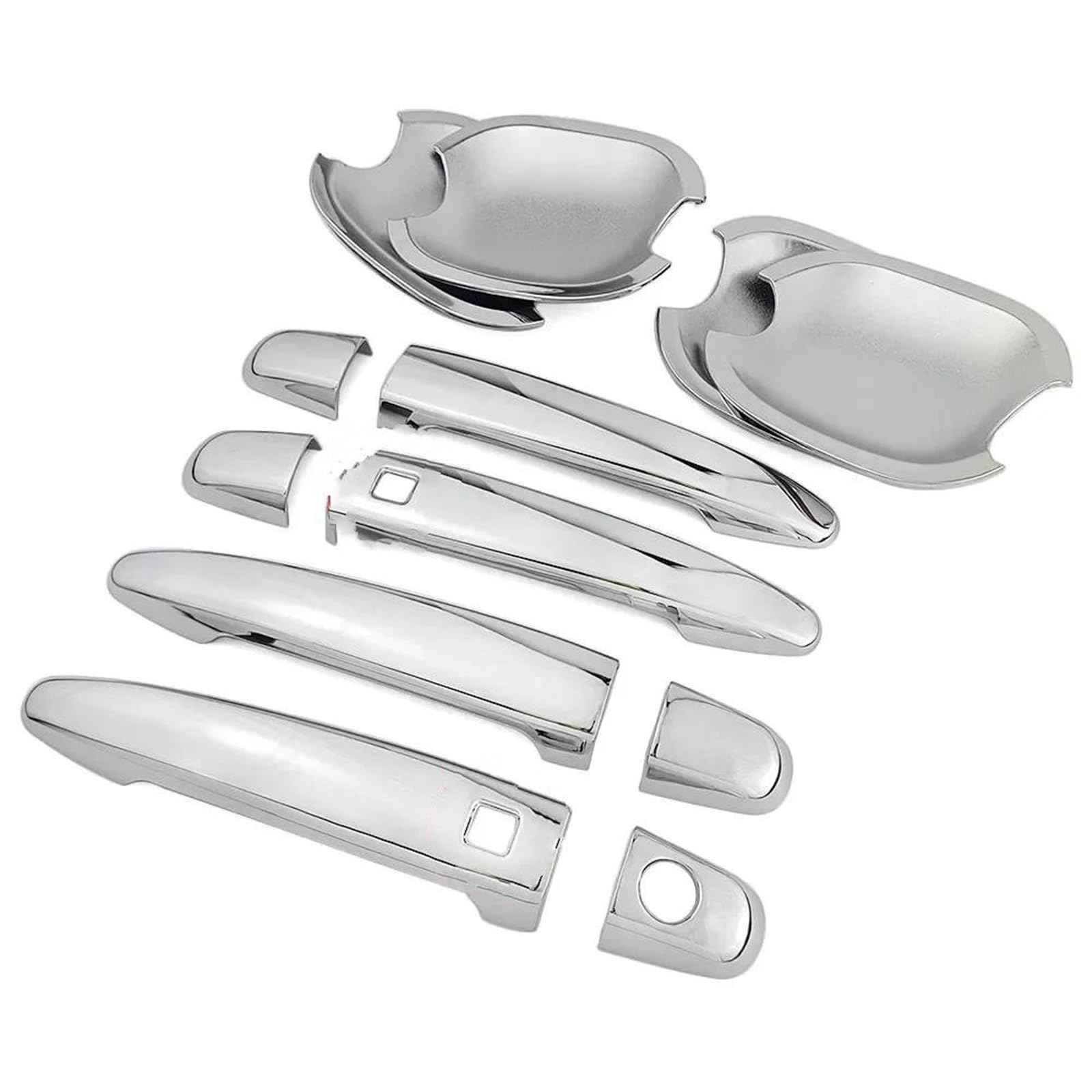 YSDSLS Sleek Door Handle for Toyota for Sienna 2004-2010 Car Styling Chrome Side Door Handle Cover Trim & Door Bowl Cover