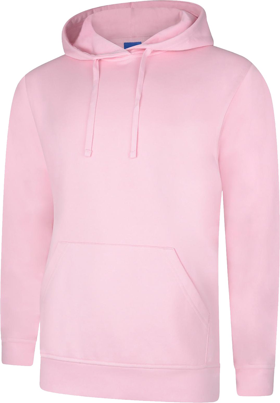 Shoppersbay Men's Pink Uneek Uc509 Deluxe Hooded Sweatshirt Xs
