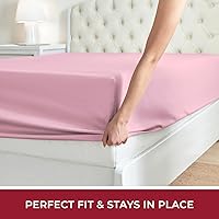 Vista 153 de Mellanni California King Fitted Sheet - Iconic Collection Bedding Sheets with up to 16 inch Deep Pocket - Soft & Cooling - Fade & Stain Resistant