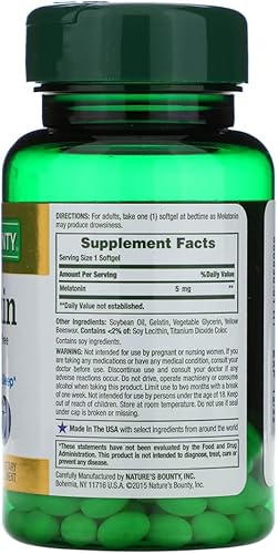 Miniatura 2 de Natures Bounty Melatonina Super Strength 5 mg cápsulas blandas 90 ea