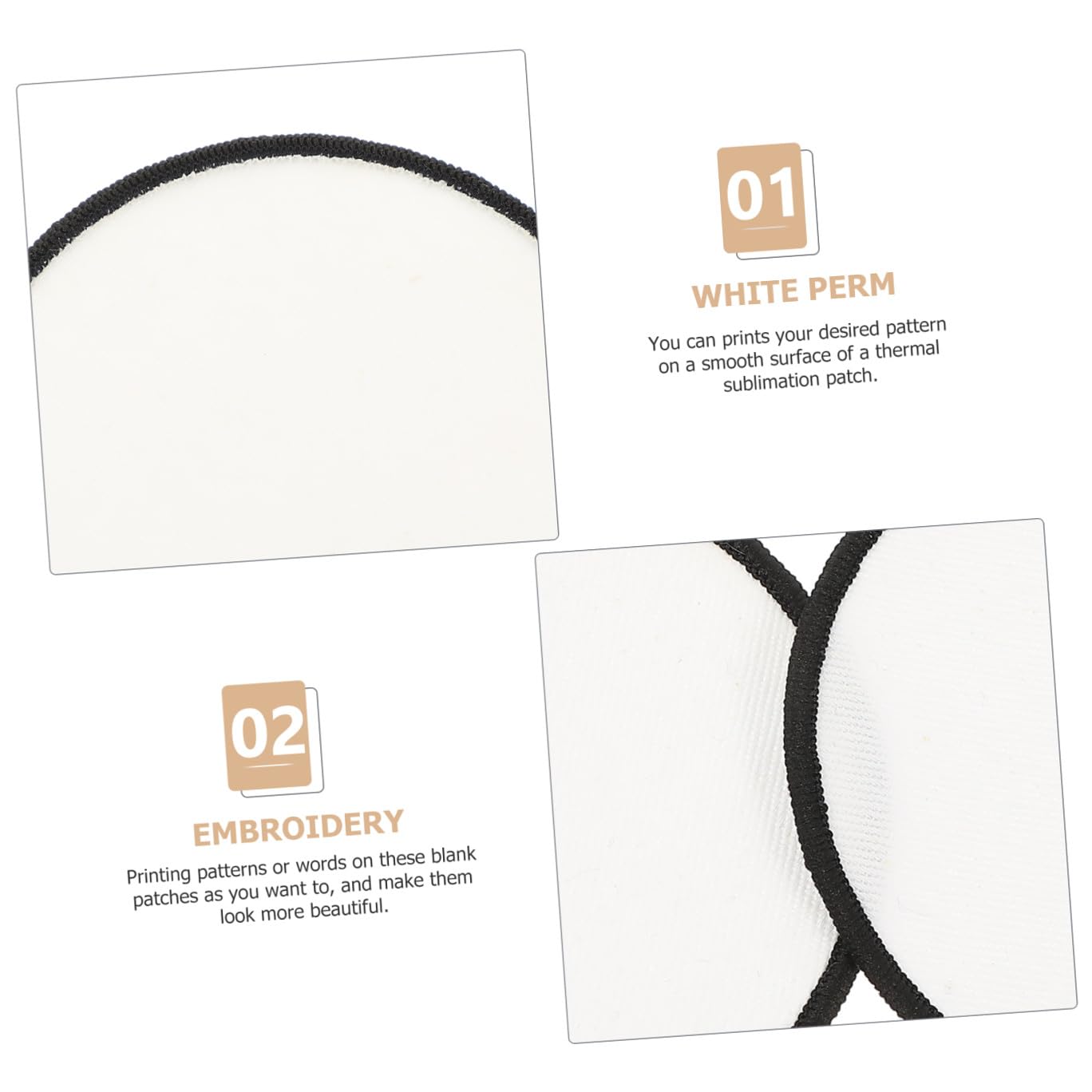 DIYEAH 10 Set Adesivo in Tessuto A Sublimazione Toppe Ricamate Adesivi Per Giubbotti Chiaro Etichetta Materiali Per La Decorazione Dei Vestiti Da Ricamo Termoadesiva 10 Pezzi * 10