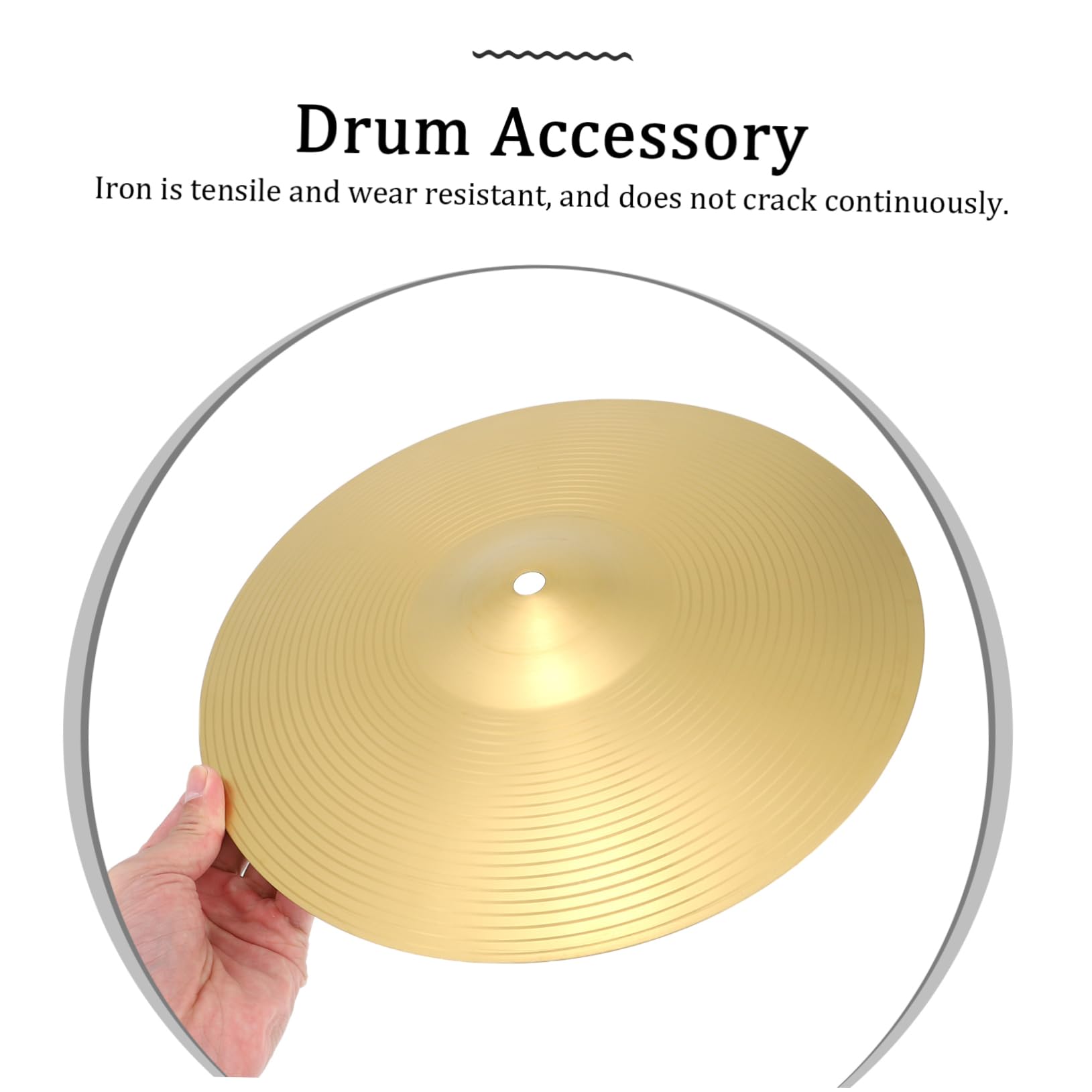 COSMEVIVI 12 Jazz Drum Cymbal Replacement Accessory Metal Drum Kit Mute Pad for Pure Sound