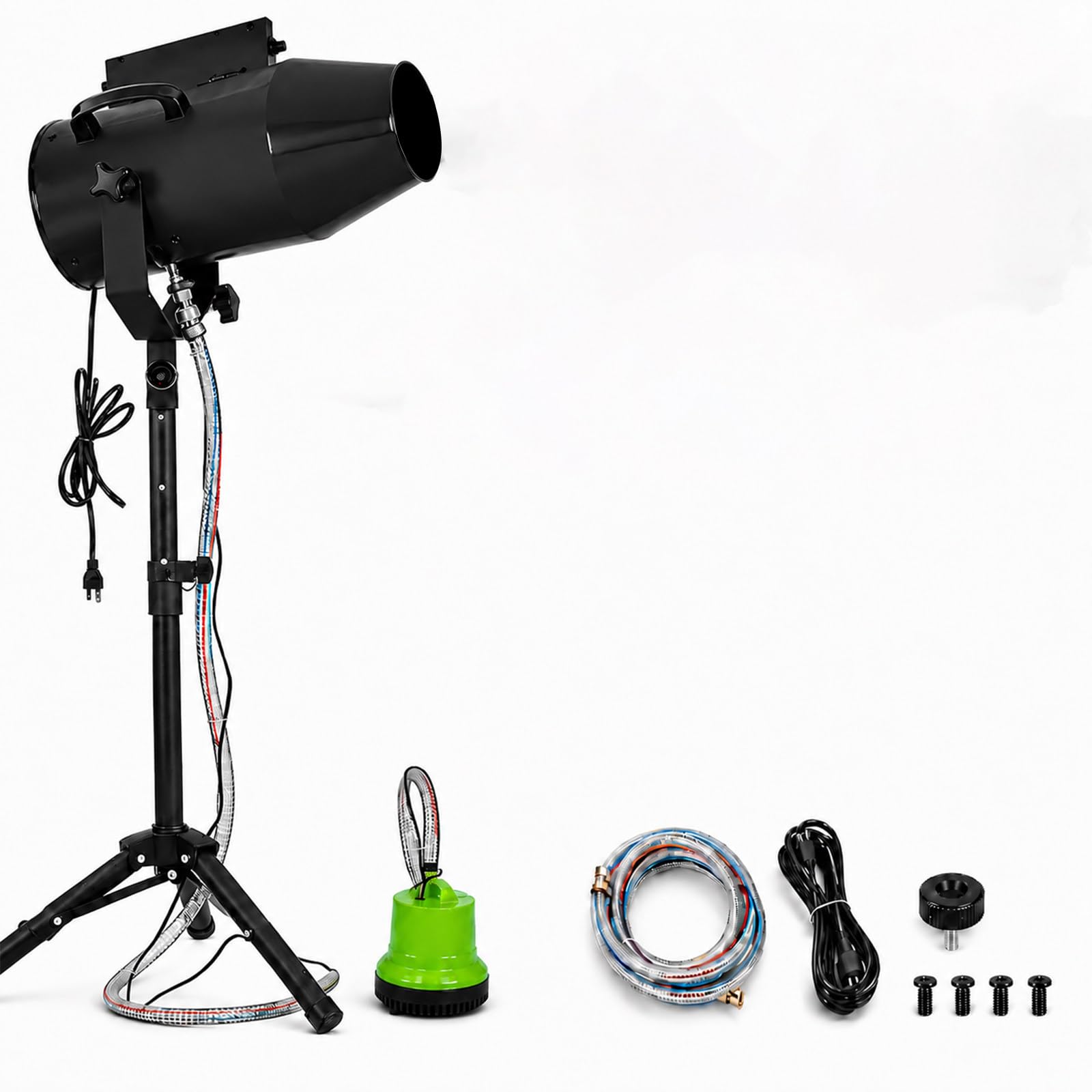 SHUMIAO Foam Machine for Parties 1000W, Heavy Duty Foam Jet with Tripod Stand & Water Pump, 20-33ft Shoot Distance, Adjustable Angle for Outside Summer Bash, Pool Party, Birthday Parties