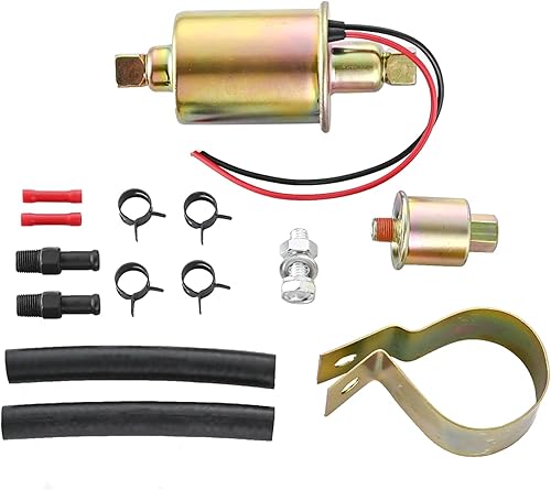 YONEDA Bomba de combustible eléctrica de 12 V, transferencia universal, gasolina de baja presión, bomba de combustible diesel 5-9 PSI E8012S,