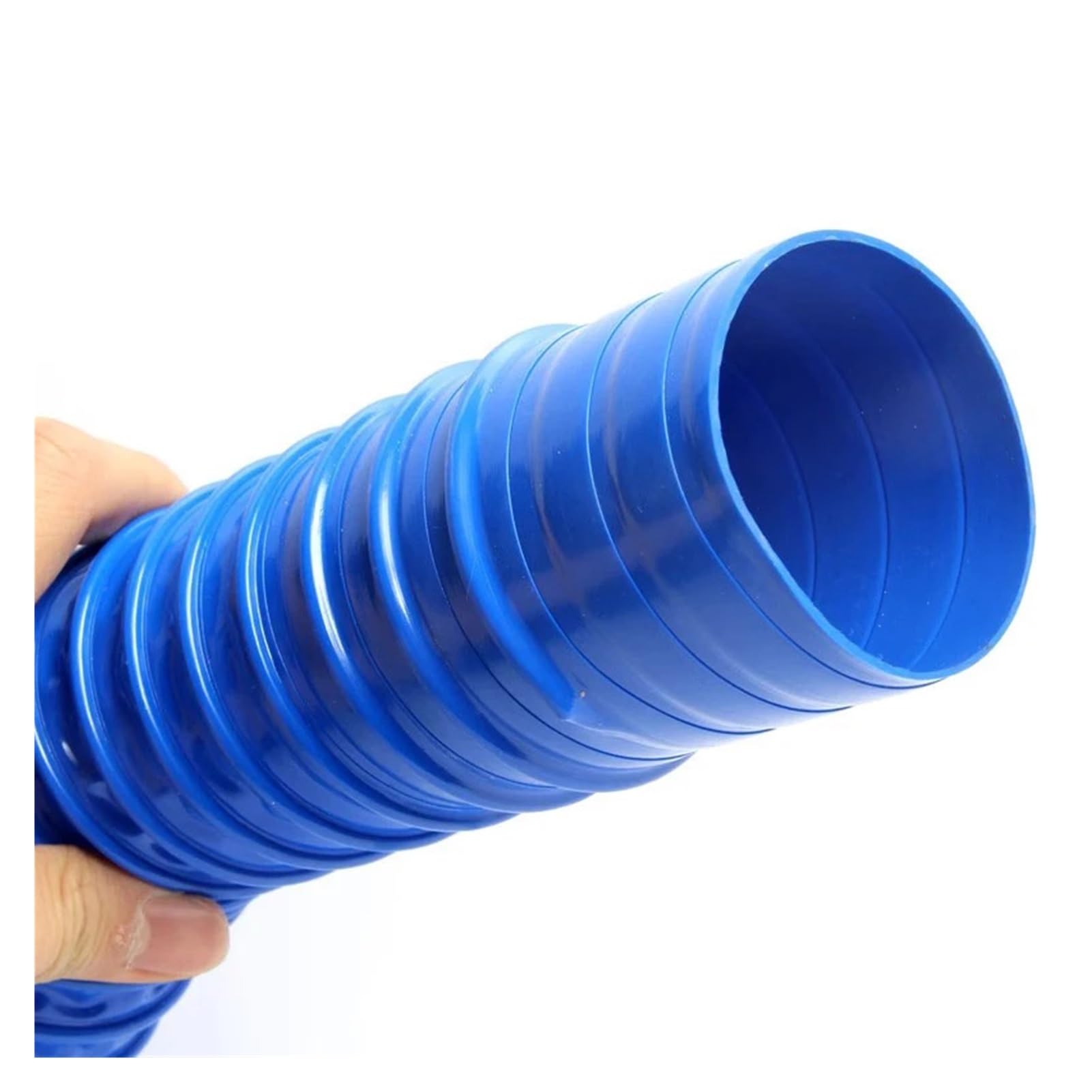 Tubo De Succión Polvo PVC Azul 1 Metro, Manguera Flexible 30-100 Mm, Conector Corrugado For Flujo Aire(Inner Diameter 100mm)