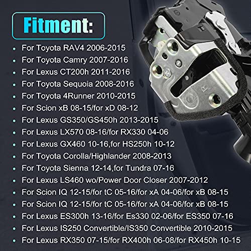X Autohaux Power Door Lock Actuator Motor Front Right Passenger Side For Toyota 4Runner Camry For Scion Iq For Lexus Ct200H Es300H 69030-0C050 69030-42230 #TOP4